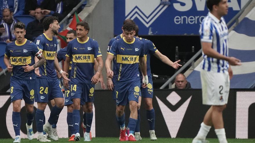 Una meta infrecuente para el Alavés en la élite