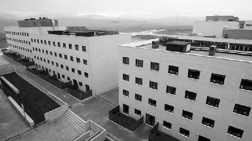 Vista de edificios promovidos por la UGT en Sarriguren.