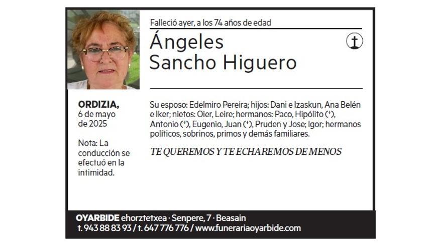 ANGELES SANCHO HIGUERO