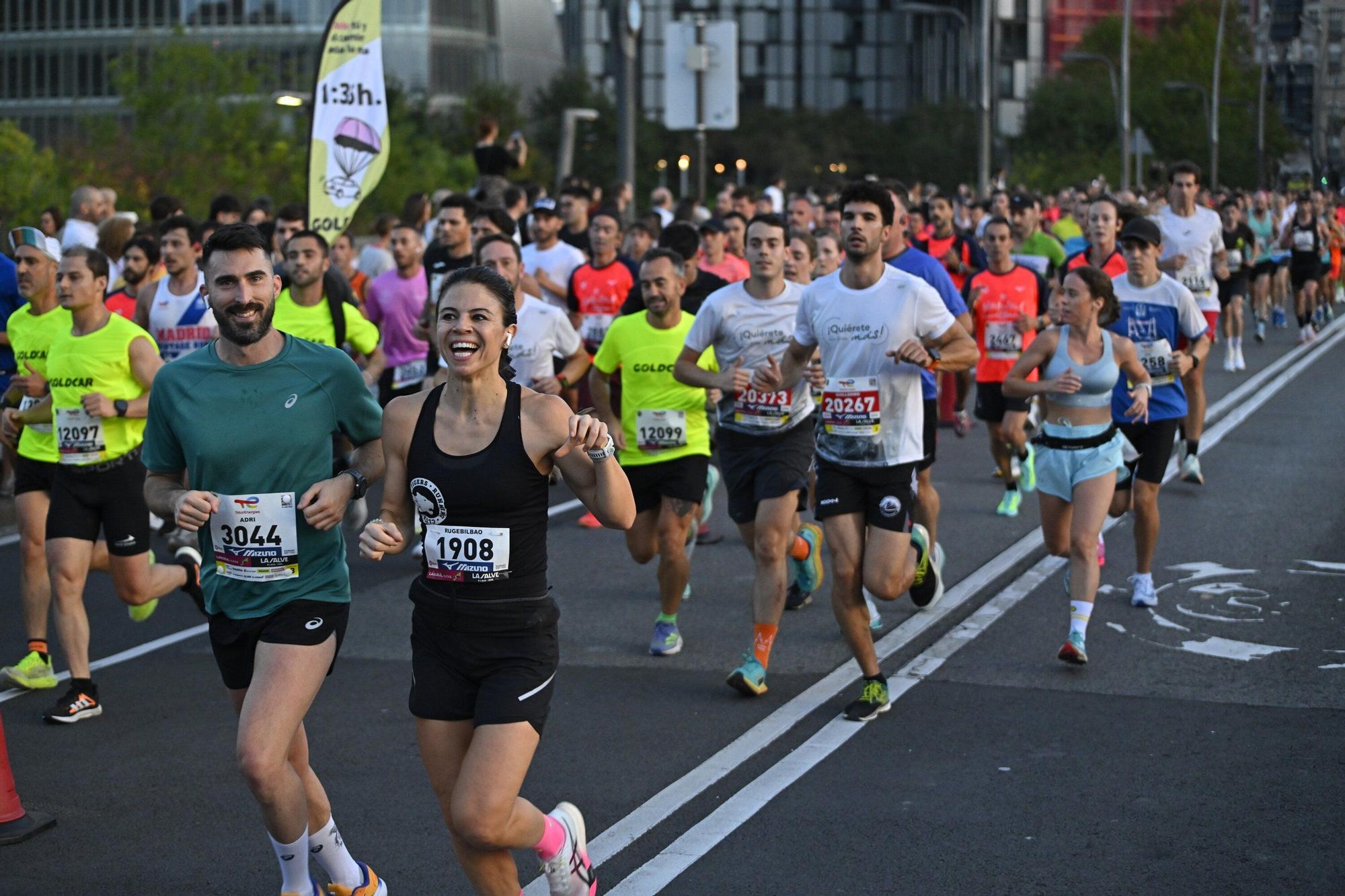 El Bilbao Night Marathon, en imágenes