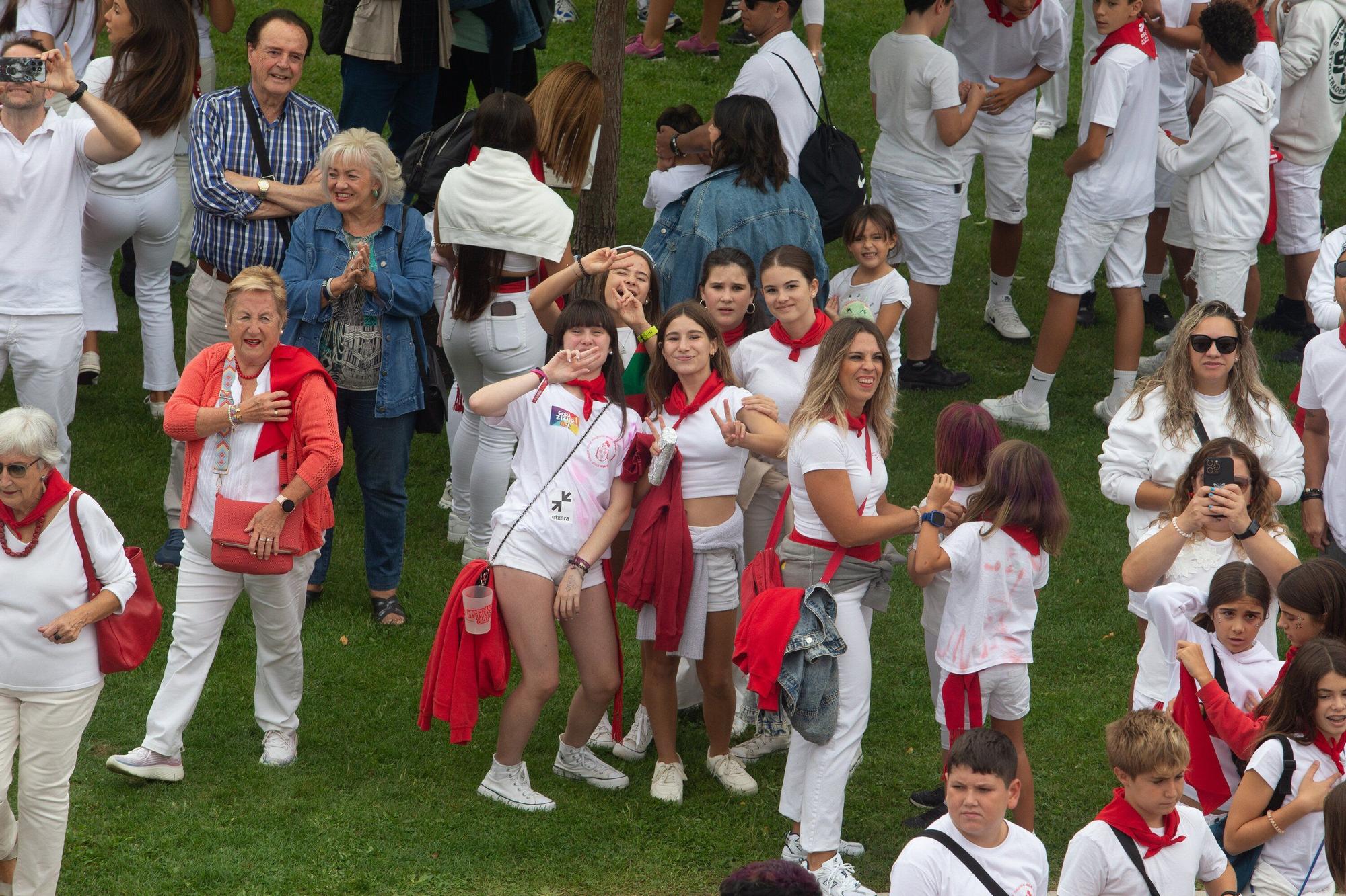 Fotos del cohete de fiestas de Zizur 2025