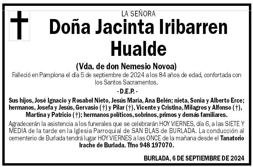 Jacinta Iribarren Hualde