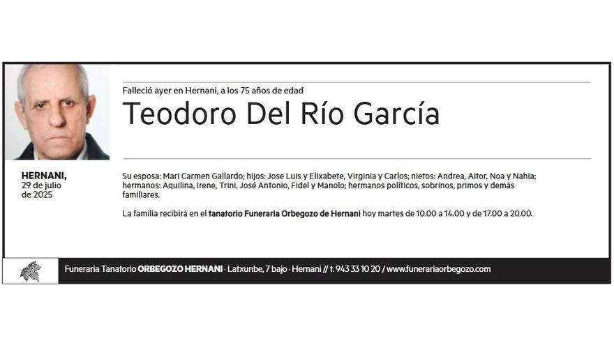 TEODORO DEL RIO GARCIA
