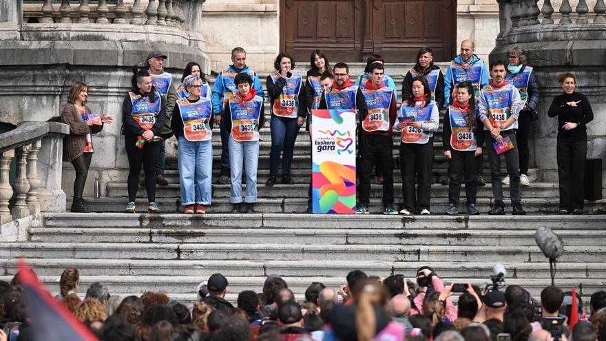Bilbon amaitu da Korrika: “Euskara gara, eta hemen gaude”