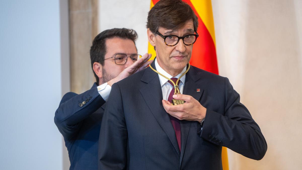 Toma de posesión de Salvador Illa como president.