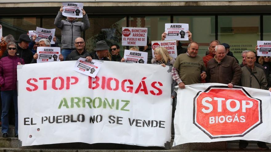 Arróniz eleva el grito al Gobierno de Navarra contra la planta de biogás