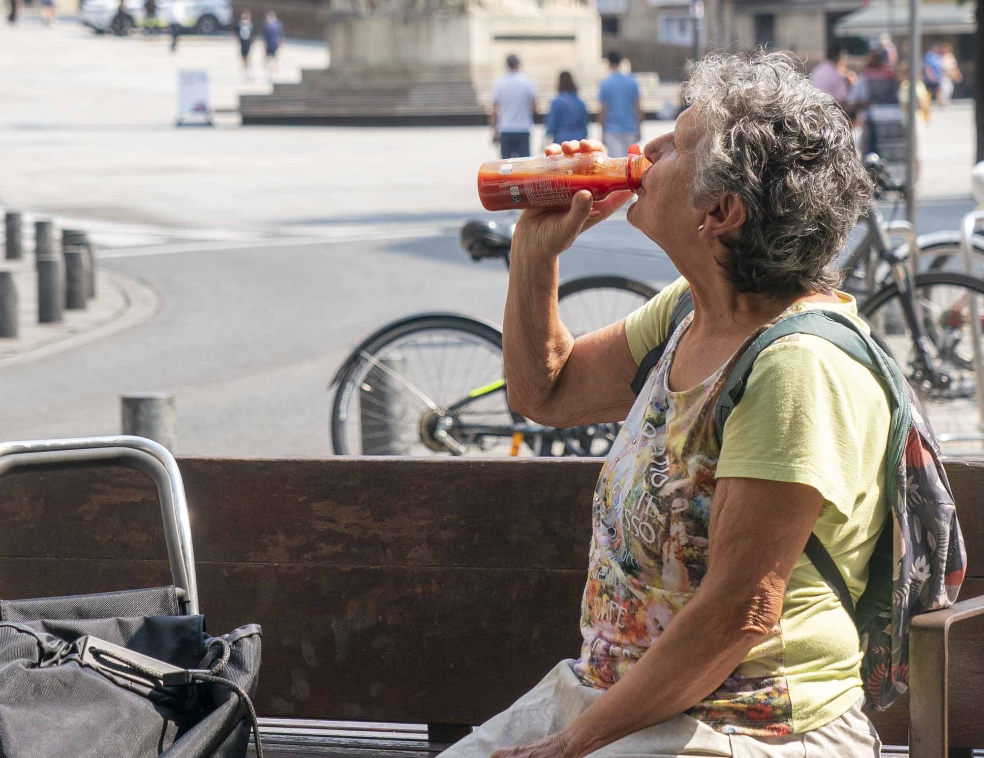 En imágenes: Vitoria sufre los estragos de la ola de calor