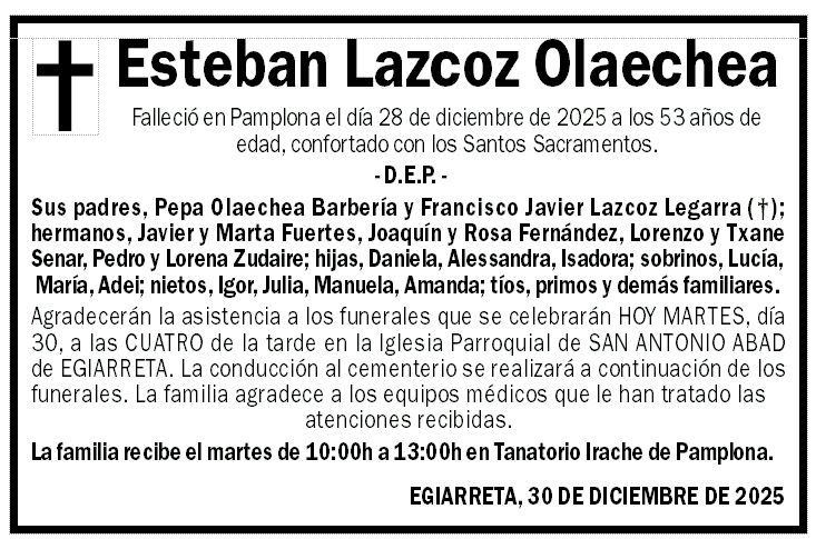 Esteban Lazcoz Olaechea