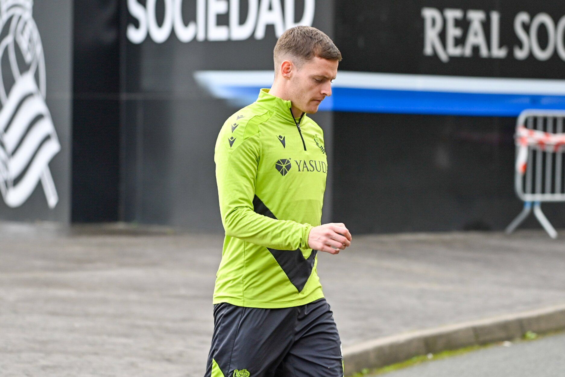 Entrenamiento antes de la semifinal en la Real y el Madrid