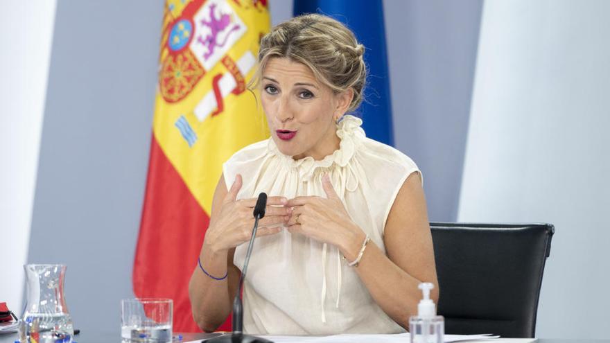 La vicepresidenta segunda y ministra de Trabajo y Economía Social, Yolanda Díaz.