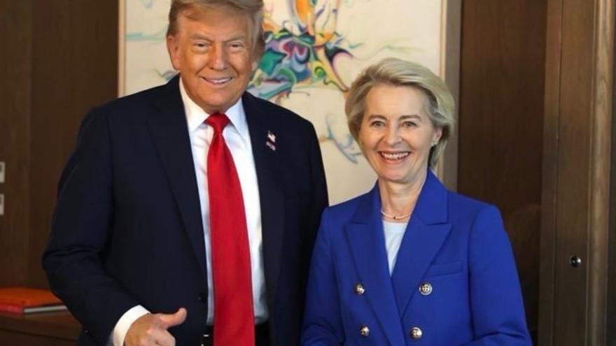 Von der Leyen y Trump se reunirán el domingo en Escocia para debatir sobre comercio