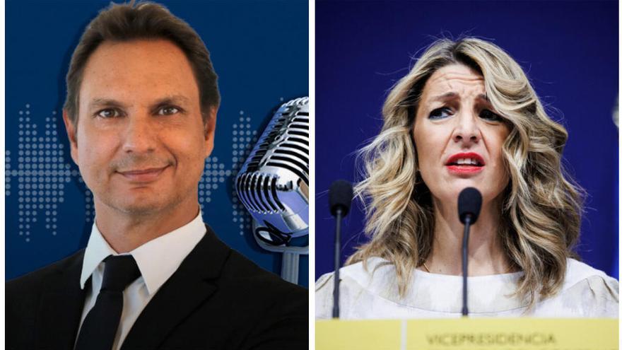 Javier Cárdenas intenta ridiculizar a Yolanda Díaz con un tuit clasista