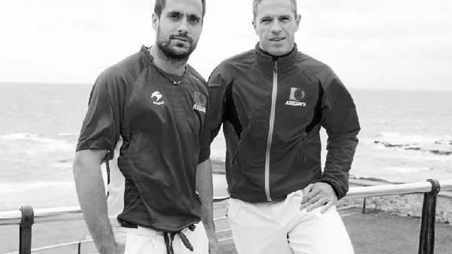 Oinatz Bengoetxea y Aimar Olaizola, en una imagen de archivo.