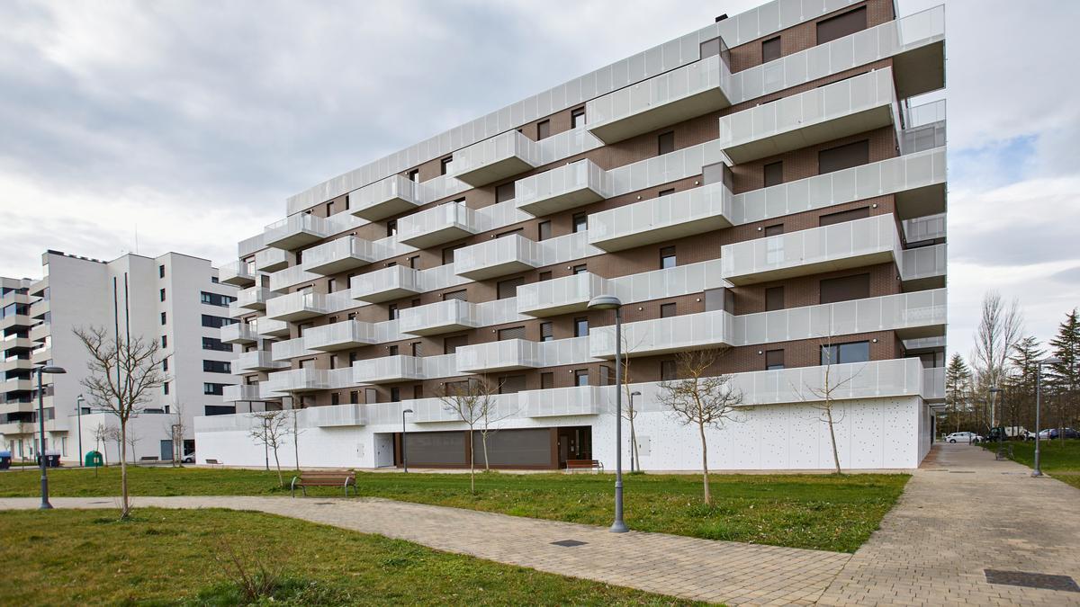 Vista exterior de la promoción Olarizu Homes IV, que incluye 120 viviendas.