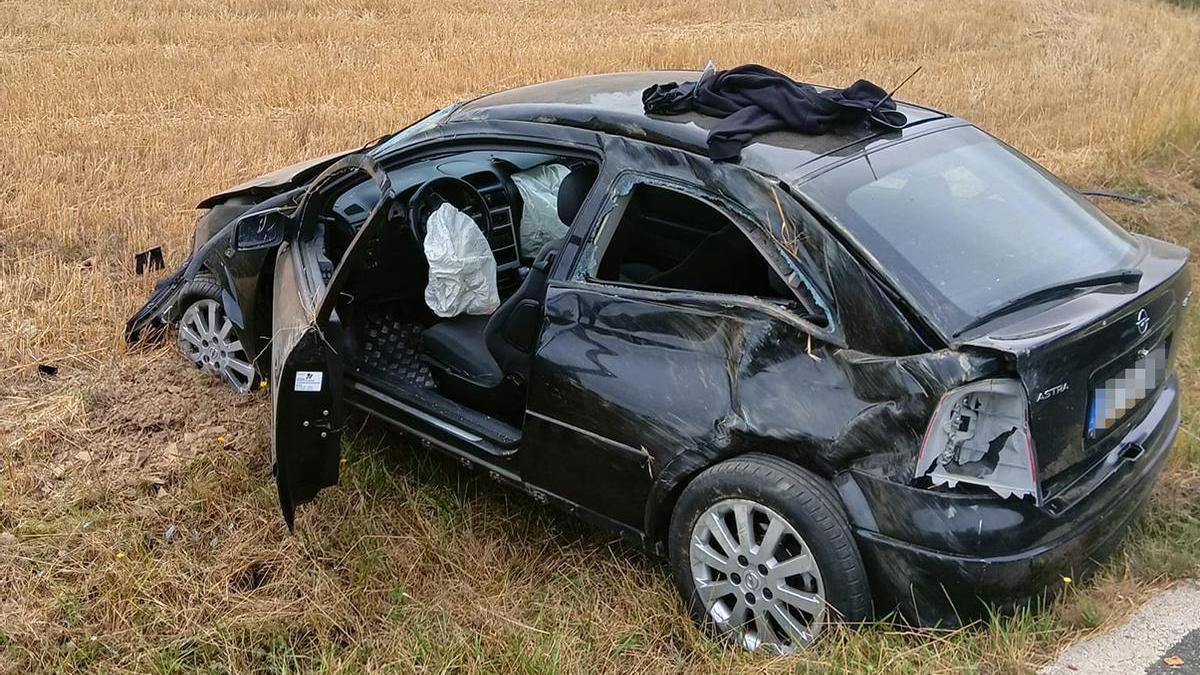 Imagen del vehículo accidentado.