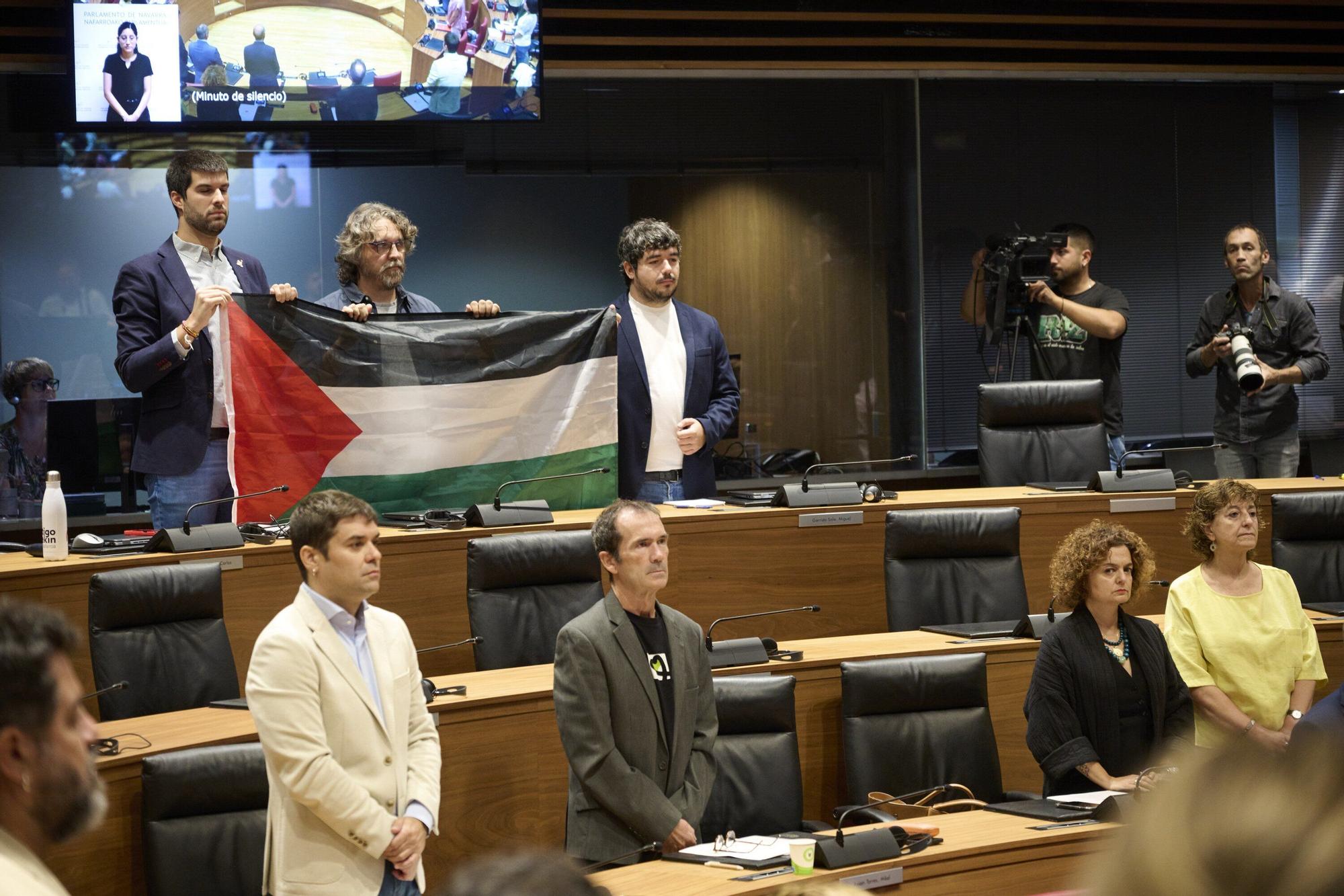 Fotos del pleno del Parlamento de Navarra (primero del curso 2025-26)