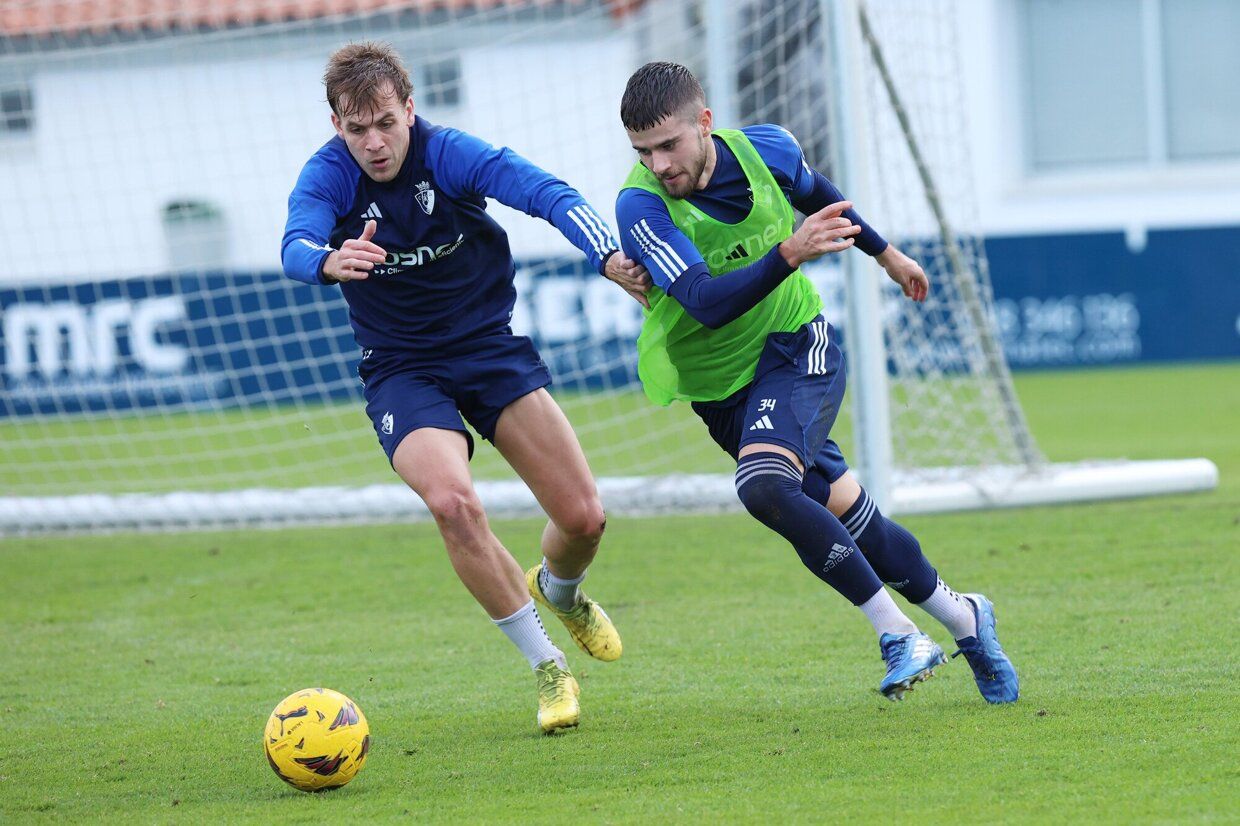 Último entrenamiento de Osasuna de este 2023