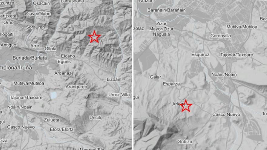 Dos terremotos de magnitud 3.1 y 2.5 sacuden Navarra el lunes y el martes