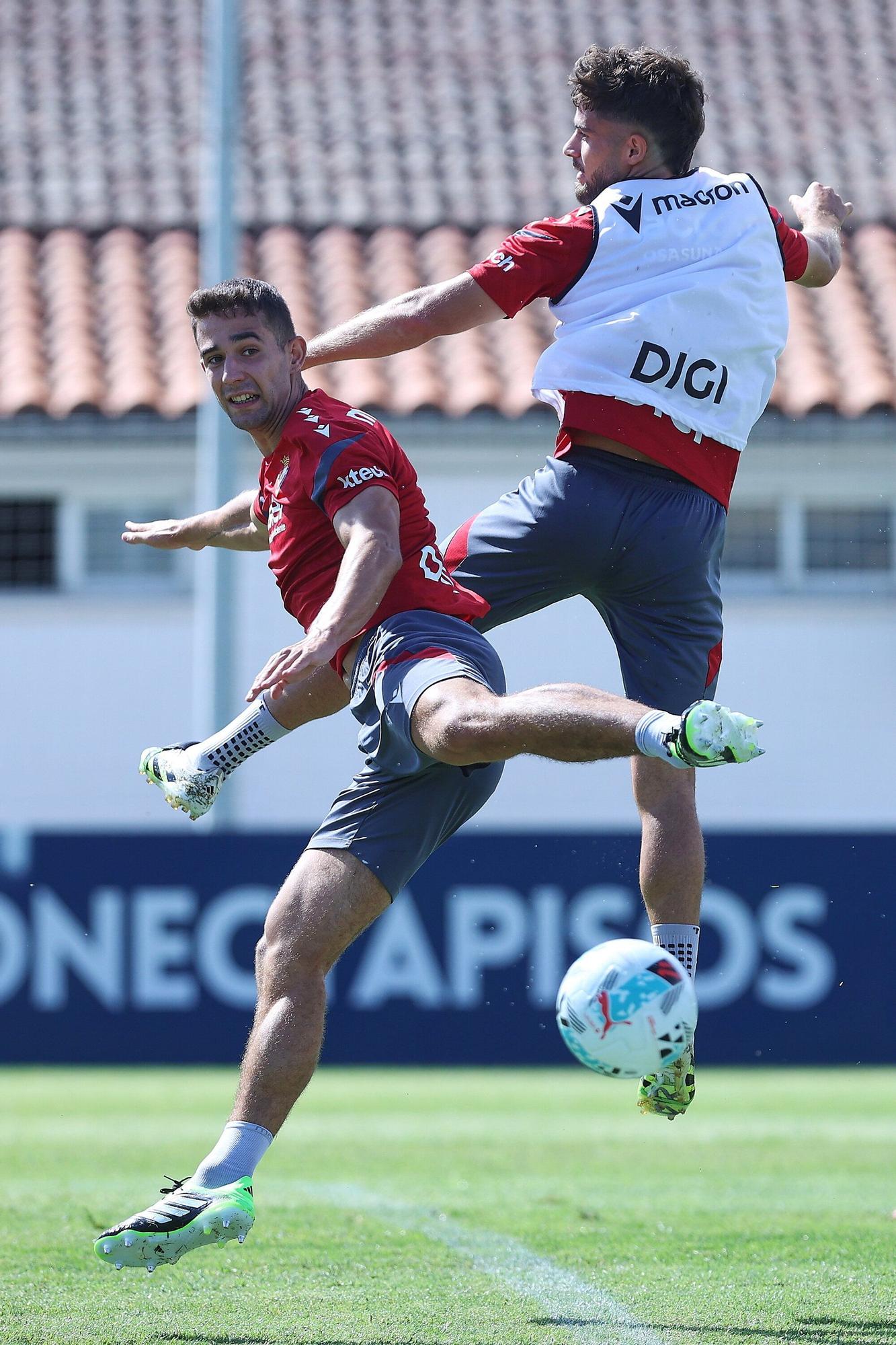 Fotos del último entrenamiento en Tajonar antes del Espanyol-Osasuna