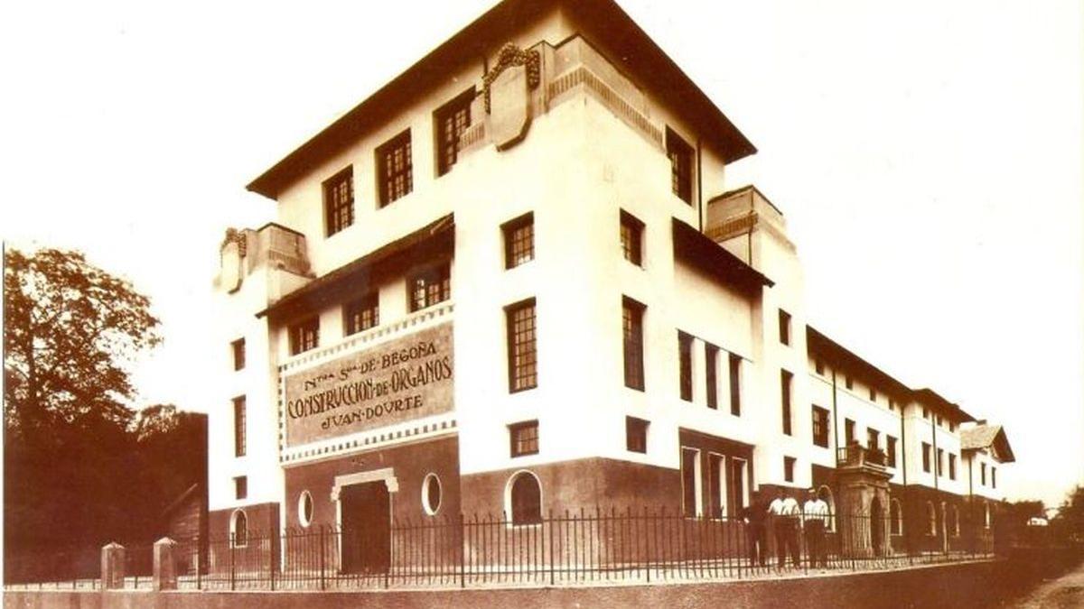 Imagen de la fábrica de órganos Juan Dourte, que tanta fama adquirió en su tiempo.