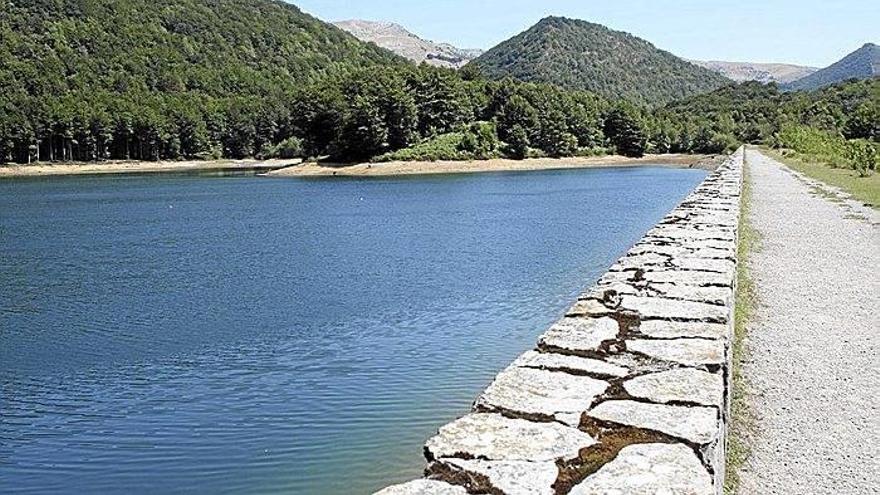 El embalse de Lareo, en el barrio ataundarra de Aia, en una imagen de archivo.