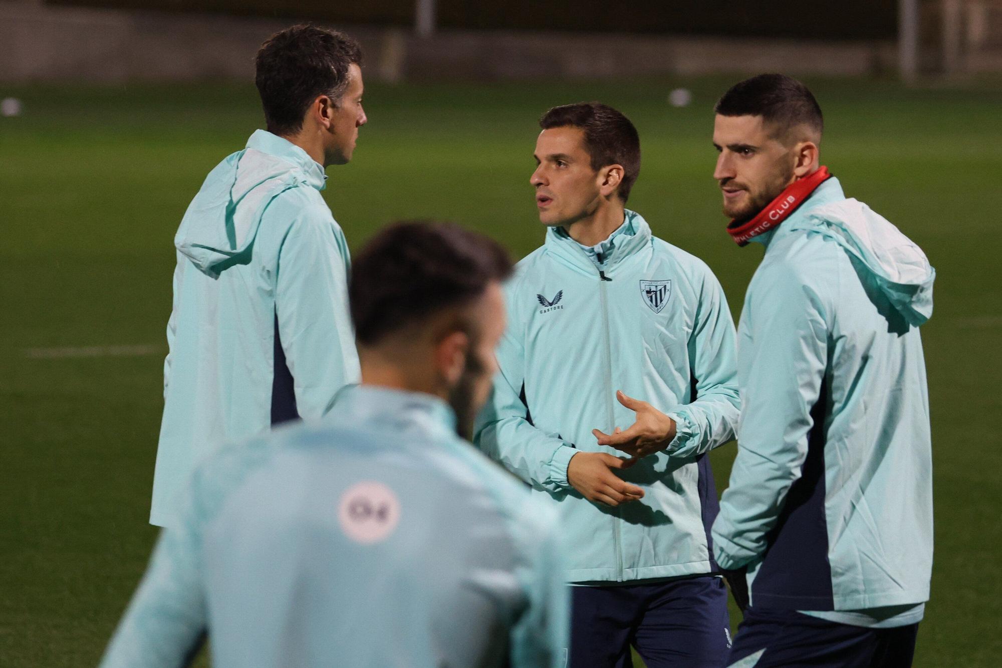 En imágenes: último entrenamiento del Athletic antes de medirse al PSG