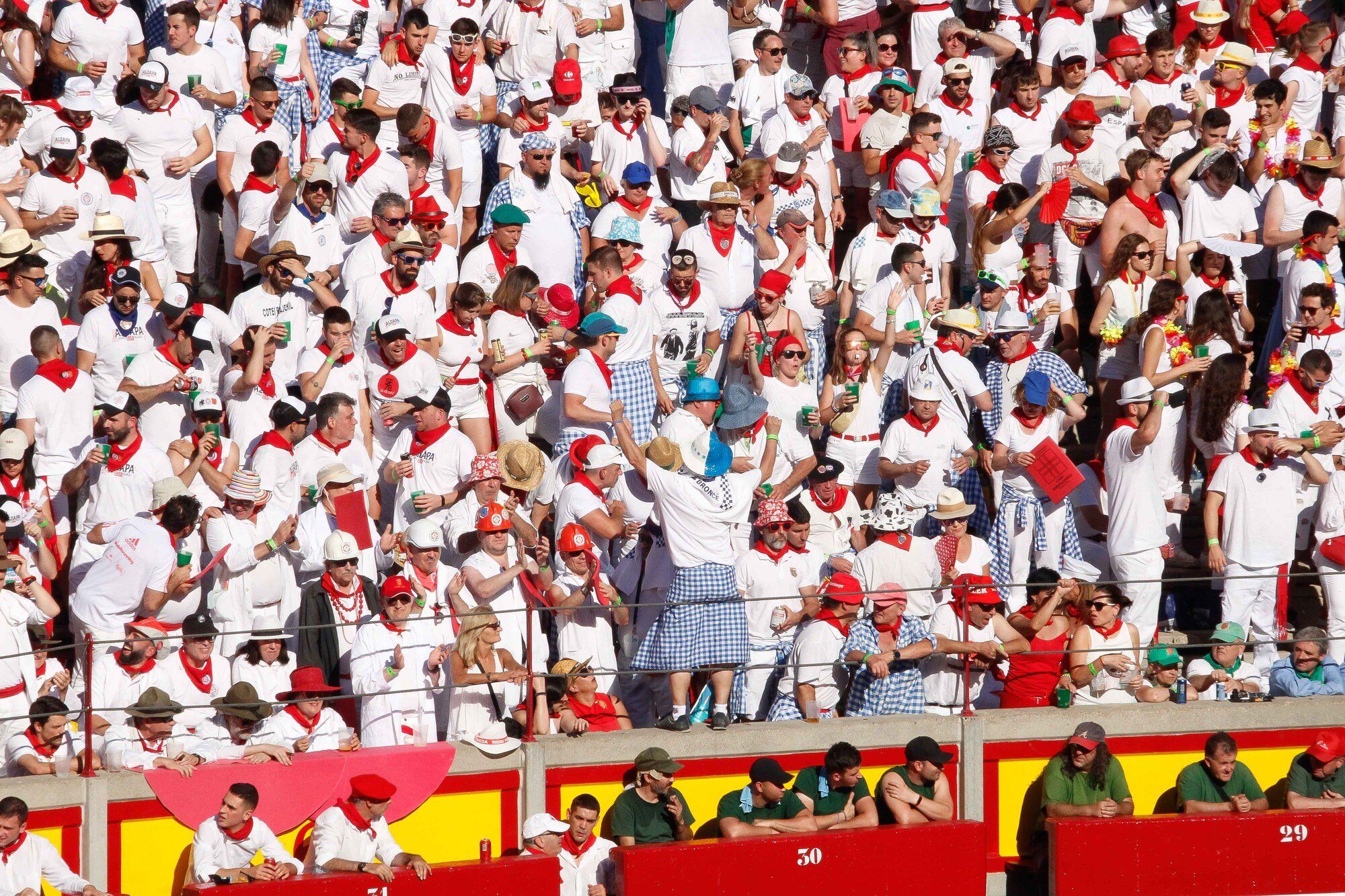 Ambiente en la Plaza de Toros el día 8 de julio