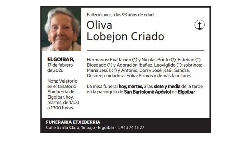 Oliva Lobejon Criado