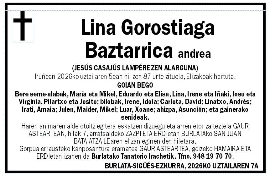 Lina Gorostiaga Baztarrica