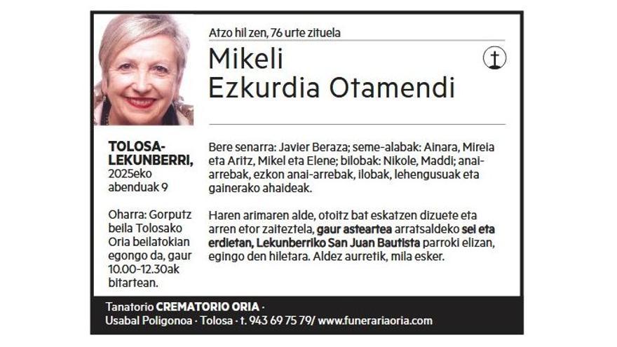 MIKELI EZKURDIA OTAMENDI
