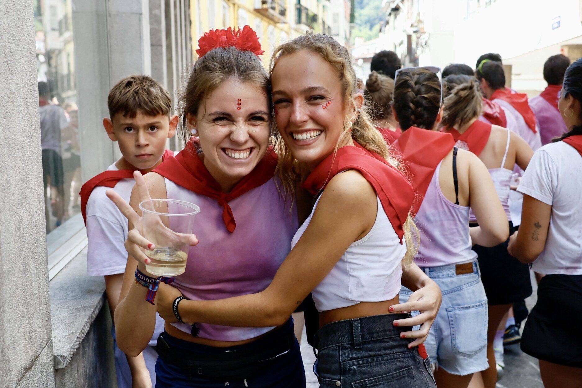 Fiesta de vino tinto en Elgoibar con el Txiki Eguna