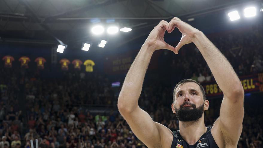Mirotic dice adiós al Palau por la puerta grande