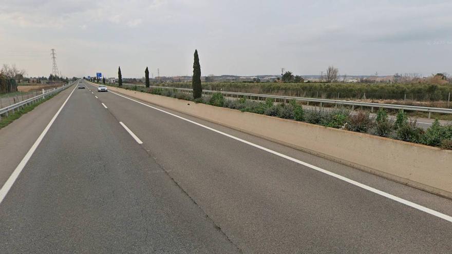 Dos heridos tras una colisión por alcance en la A-68 a la altura de Tudela