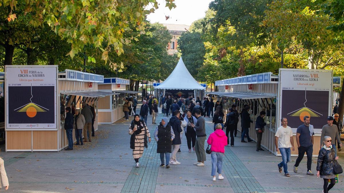 Feria de la Edición 2024, en el paseo de Sarasate.