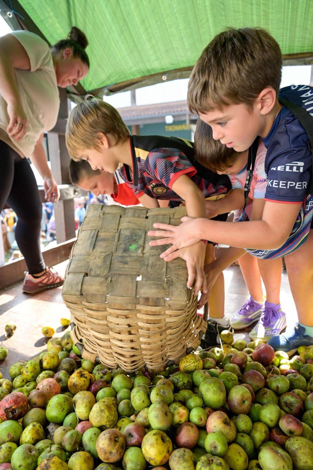 Feria de la cosecha de la manzana en Astigarraga.