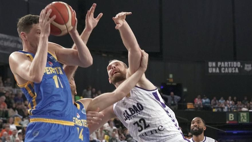 Fea, pero no dramática derrota del Surne Bilbao Basket ante el Peristeri en la FIBA Europe Cup