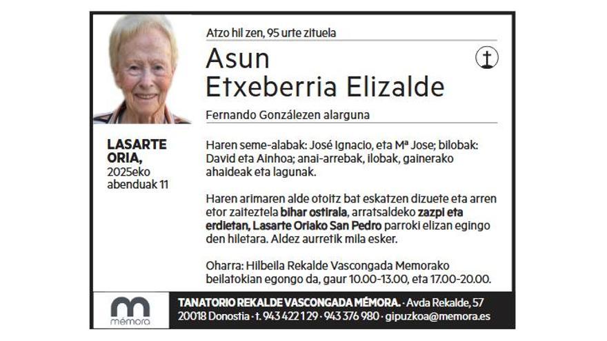 ASUN ETXEBERRIA ELIZALDE