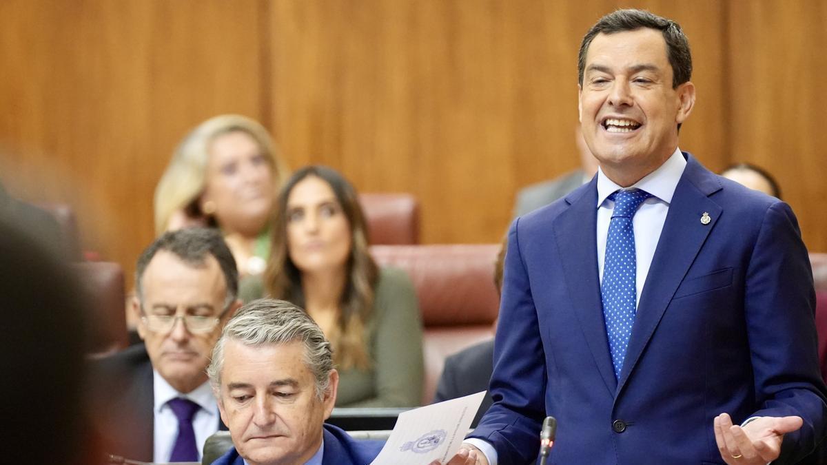 El presidente de la Junta de Andalucía, Juanma Moreno