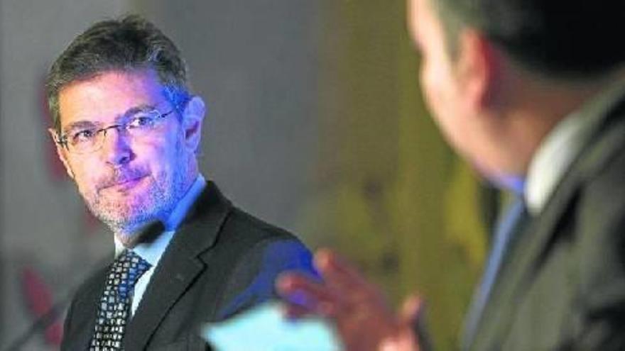 Rafael Catalá, ministro de Justicia, durante una comparecencia anterior.
