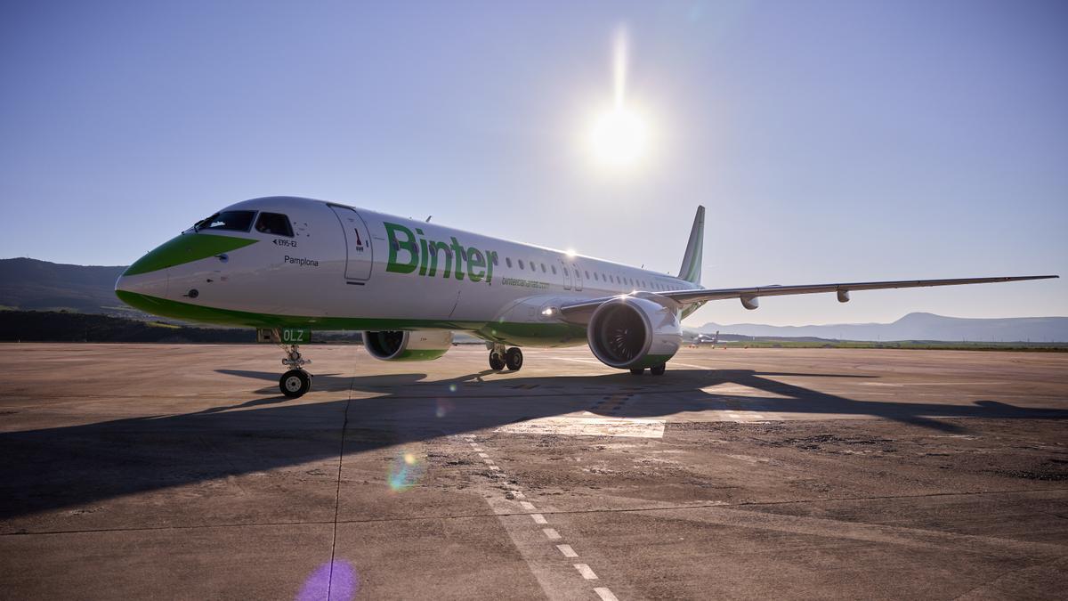 Un avión de Binter.