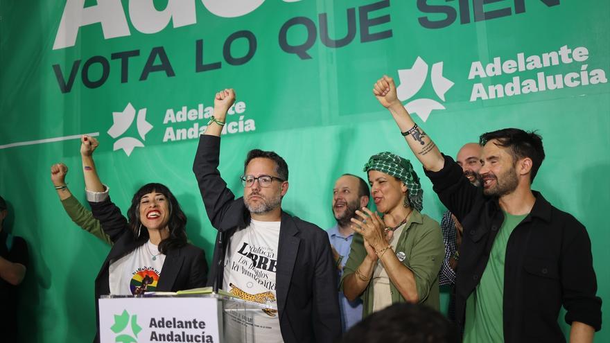 IU, Sumar y Podemos reciben un golpe en Andalucía: su coalición se estanca y sufre el 'sorpasso' de Adelante