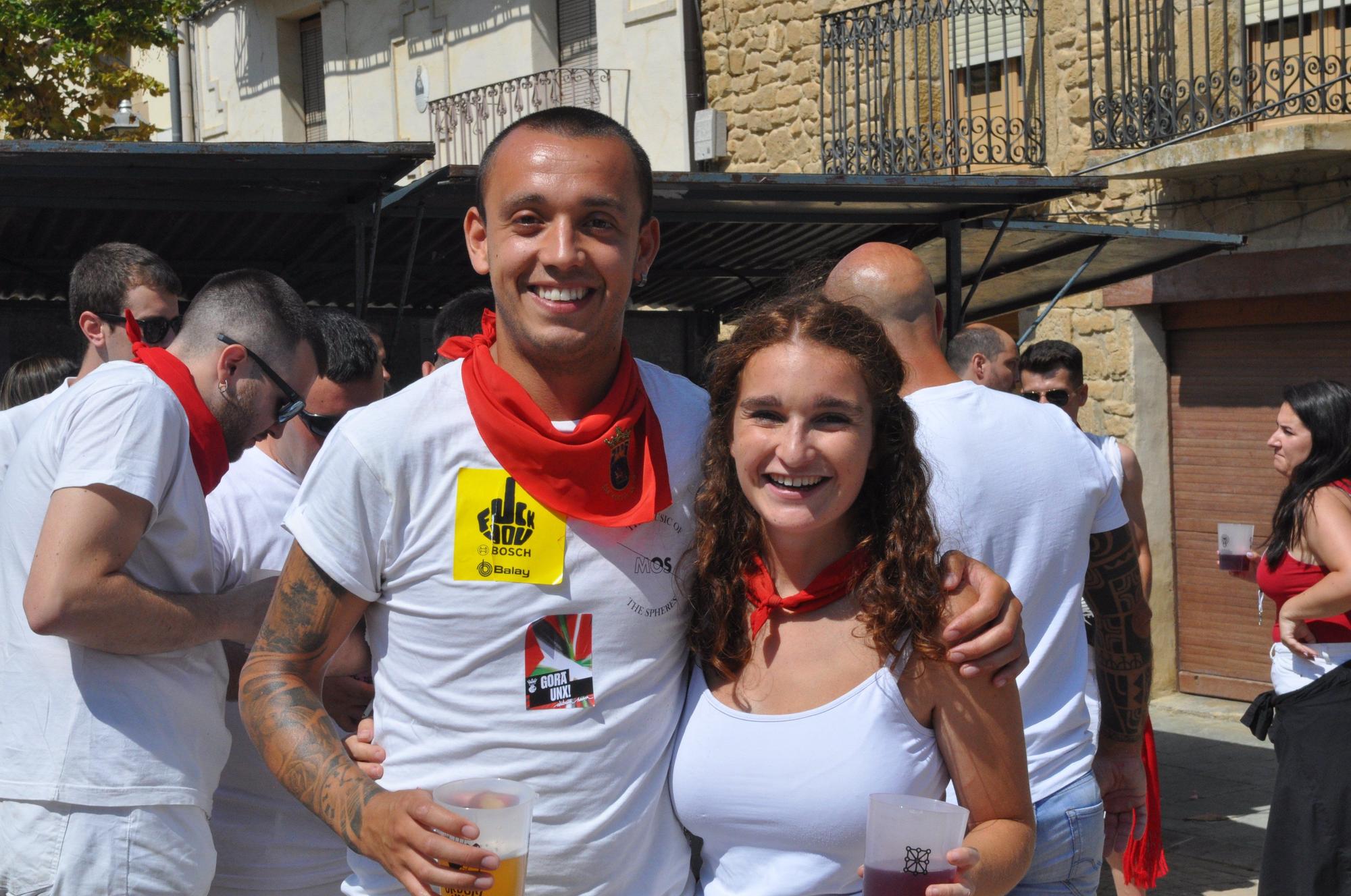 Imágenes del txupinazo de San Martín de Unx