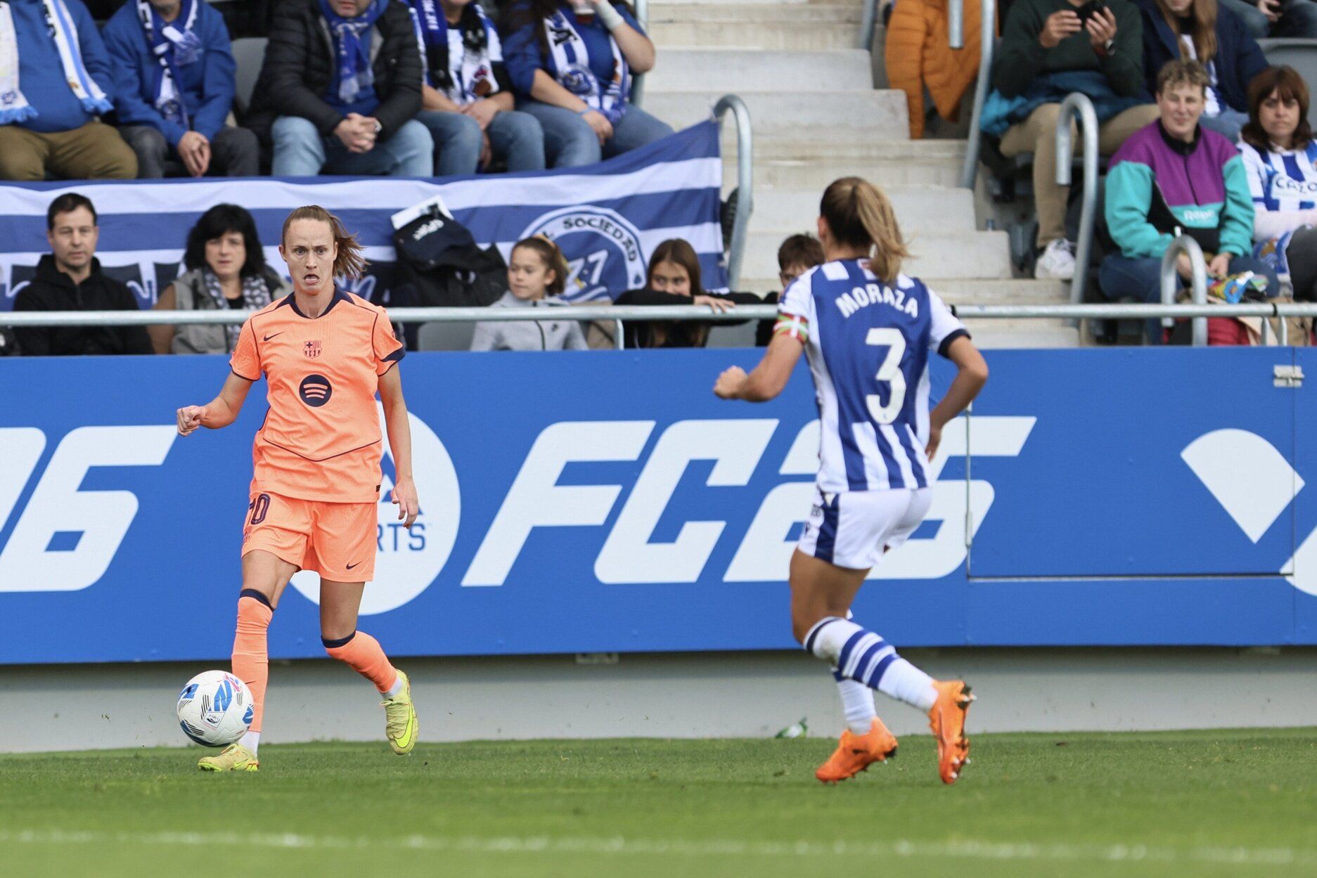 Las mejores imágenes del partido de la Real frente al Barcelona de la Liga F
