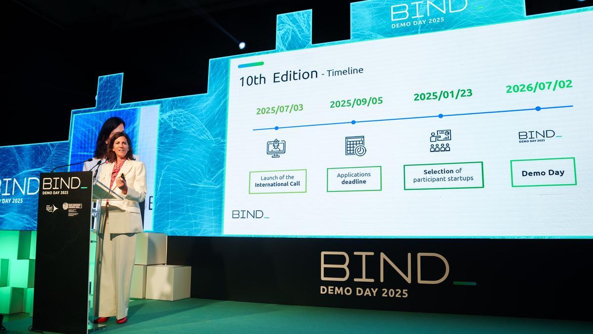 Ane de Ariño, durante la presentación de una nueva edición de Bind.