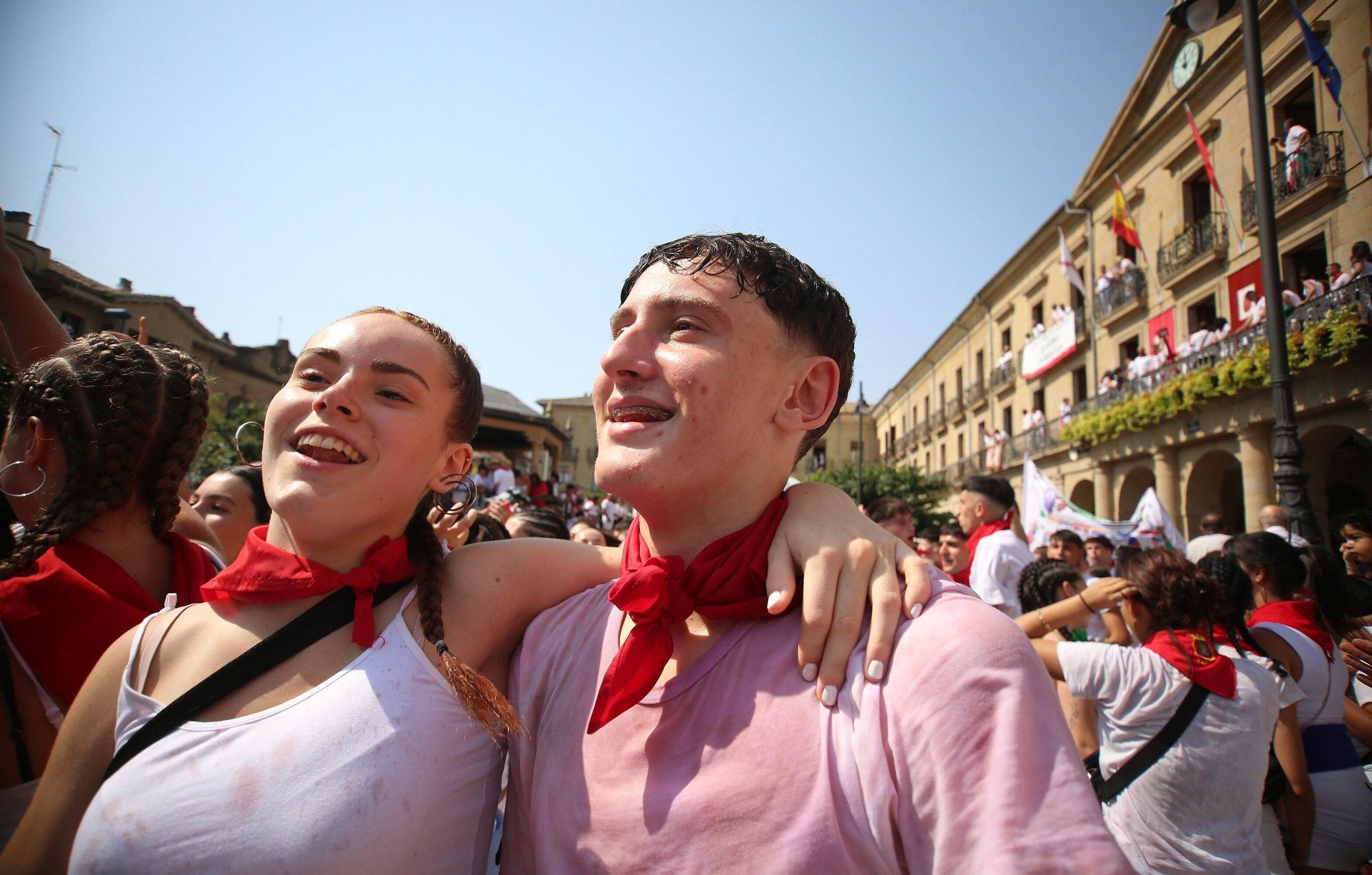 Fotos del chupinazo de Tafalla
