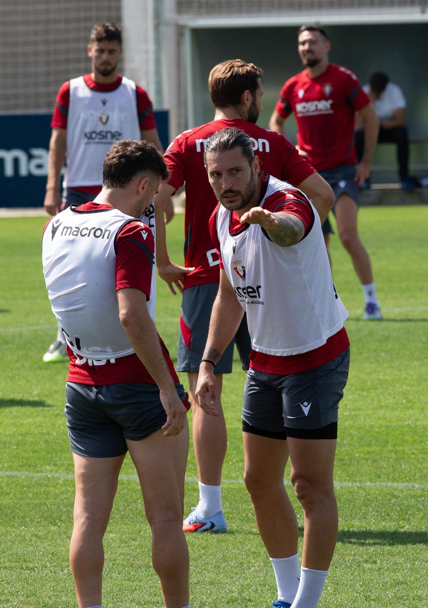 Fotos del entrenamiento de Osasuna en Tajonar del lunes 4 de agosto