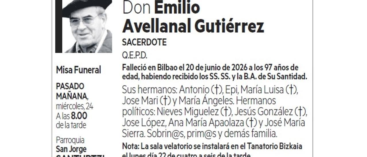 Don Emilio Avellanal Gutiérrez