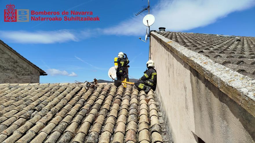 Extinguido un incendio de chimenea en una vivienda de San Martín de Unx