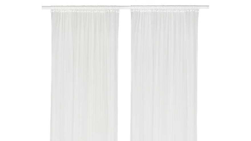 Perspectiva de las cortinas de red Lill de Ikea