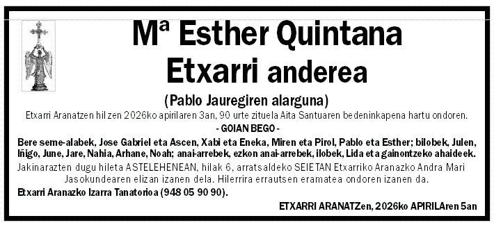 Mª Esther Quintana Etxarri